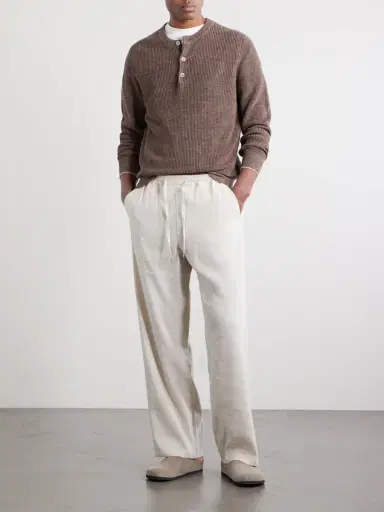 A Kind Of Guise Samurai Straight-Leg Linen and Silk-Blend Drawstring Trousers - Men | Thumbnail 2 A Kind Of Guise Samurai Straight-Leg Linen and Silk-Blend Drawstring Trousers - Men | Thumbnail 2