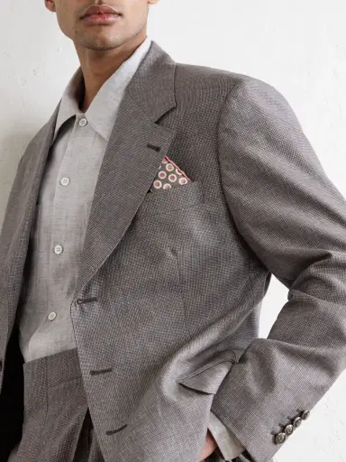 Brunello Cucinelli Polka-Dot Silk Pocket - Men | Thumbnail 2 Brunello Cucinelli Polka-Dot Silk Pocket - Men | Thumbnail 2