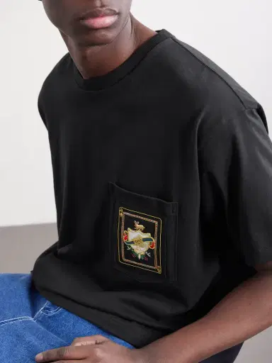 BODE Logo-Appliquéd Cotton-Jersey T-Shirt - Men | Thumbnail 5 BODE Logo-Appliquéd Cotton-Jersey T-Shirt - Men | Thumbnail 5
