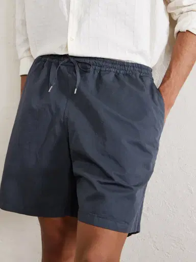 A Kind Of Guise Volta Straight-Leg Cotton and Linen-Blend Drawstring Shorts - Men | Thumbnail 5 A Kind Of Guise Volta Straight-Leg Cotton and Linen-Blend Drawstring Shorts - Men | Thumbnail 5