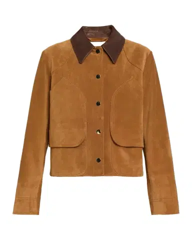 Veronica Beard Walters Cropped Suede Jacket | Thumbnail 1 Veronica Beard Walters Cropped Suede Jacket | Thumbnail 1