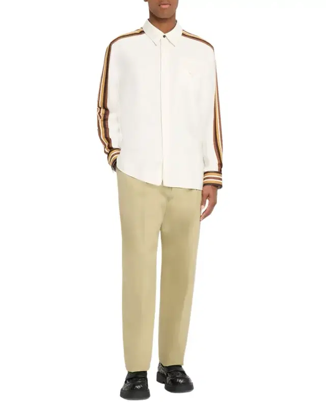 Men's Textured Stripe Sport Shirt Men's Textured Stripe Sport Shirt