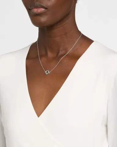 Jan Leslie Lapis, Blue MOP and Turquoise Dash Circle Single Station Necklace | Thumbnail 2 Jan Leslie Lapis, Blue MOP and Turquoise Dash Circle Single Station Necklace | Thumbnail 2