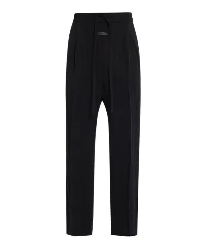Men 's Tencel Nylon Drawstring Straight Trousers Men 's Tencel Nylon Drawstring Straight Trousers