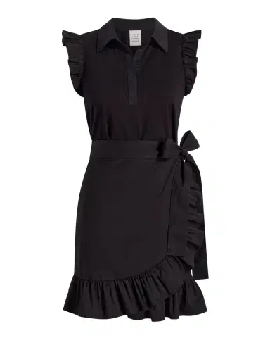 Cinq à Sept Mahlia Ruffled Combo Mini Dress | Thumbnail 1 Cinq à Sept Mahlia Ruffled Combo Mini Dress | Thumbnail 1
