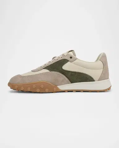 Vince Men's Pallisades Suede and Leather Runner Sneakers | Thumbnail 3 Vince Men's Pallisades Suede and Leather Runner Sneakers | Thumbnail 3