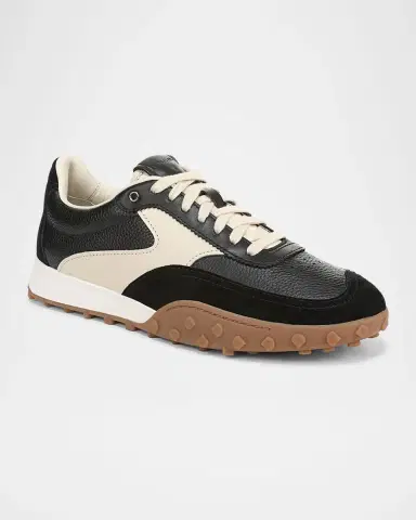 Vince Men 's Pallisades Pebbled Leather Runner Sneakers | Thumbnail 2 Vince Men 's Pallisades Pebbled Leather Runner Sneakers | Thumbnail 2