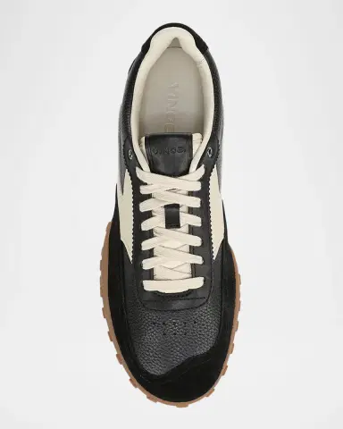 Vince Men 's Pallisades Pebbled Leather Runner Sneakers | Thumbnail 5 Vince Men 's Pallisades Pebbled Leather Runner Sneakers | Thumbnail 5