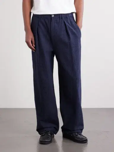 Blue Blue Japan Straight-Leg Cotton-Blend Suit Trousers - Men | Thumbnail 3 Blue Blue Japan Straight-Leg Cotton-Blend Suit Trousers - Men | Thumbnail 3