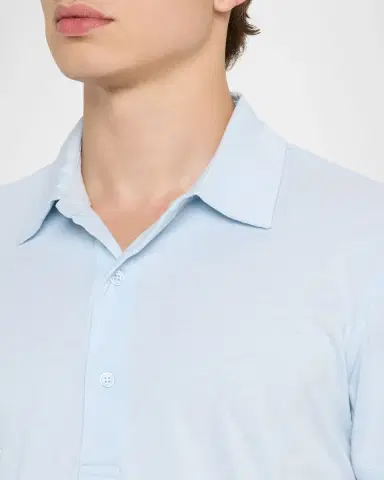Orlebar Brown Men's Sebastian Tailored Fit Cotton and Silk Polo Shirt | Thumbnail 5 Orlebar Brown Men's Sebastian Tailored Fit Cotton and Silk Polo Shirt | Thumbnail 5