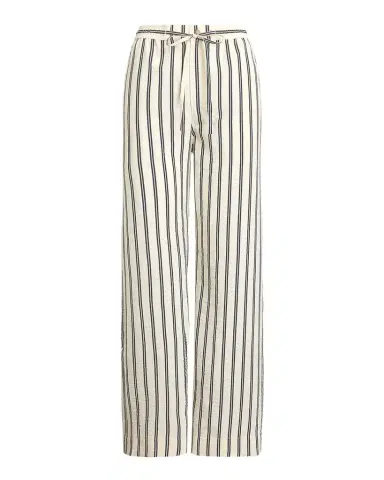 Polo Ralph Lauren Striped Silk-Blend Wide-Leg Pant | Thumbnail 1 Polo Ralph Lauren Striped Silk-Blend Wide-Leg Pant | Thumbnail 1