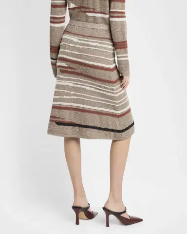 Bottega Veneta Linen-Cotton Intarsia Skirt | Thumbnail 3 Bottega Veneta Linen-Cotton Intarsia Skirt | Thumbnail 3
