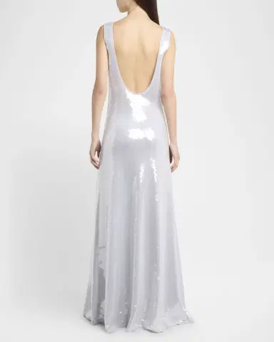 Bottega Veneta Sequined Scoop-Neck Dress | Thumbnail 3 Bottega Veneta Sequined Scoop-Neck Dress | Thumbnail 3