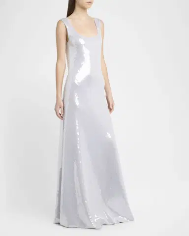 Bottega Veneta Sequined Scoop-Neck Dress | Thumbnail 4 Bottega Veneta Sequined Scoop-Neck Dress | Thumbnail 4