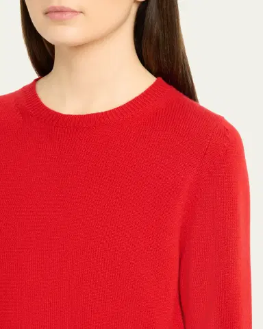 Nili Lotan Venus Dark Rust Cashmere Crop Sweater | Thumbnail 9 Nili Lotan Venus Dark Rust Cashmere Crop Sweater | Thumbnail 9