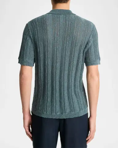 Vince Men's Crochet Cabana Shirt | Thumbnail 3 Vince Men's Crochet Cabana Shirt | Thumbnail 3