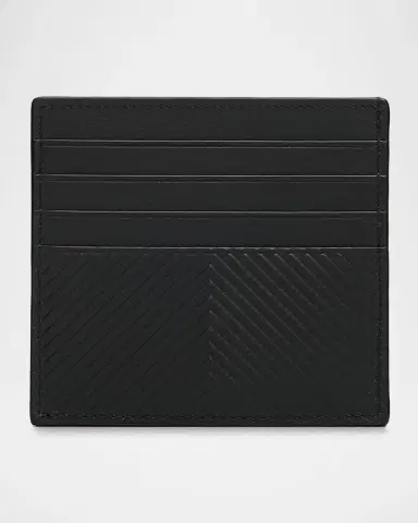 Loewe Men's Embossed Leather Open Card Holder | Thumbnail 4 Loewe Men's Embossed Leather Open Card Holder | Thumbnail 4