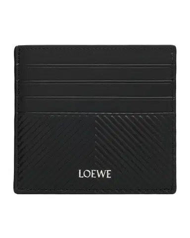 Loewe Men's Embossed Leather Open Card Holder | Thumbnail 1 Loewe Men's Embossed Leather Open Card Holder | Thumbnail 1