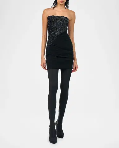 Gaurav Gupta Sequin Sculpted Strapless Mini Dress | Thumbnail 2 Gaurav Gupta Sequin Sculpted Strapless Mini Dress | Thumbnail 2