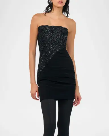 Gaurav Gupta Sequin Sculpted Strapless Mini Dress | Thumbnail 4 Gaurav Gupta Sequin Sculpted Strapless Mini Dress | Thumbnail 4