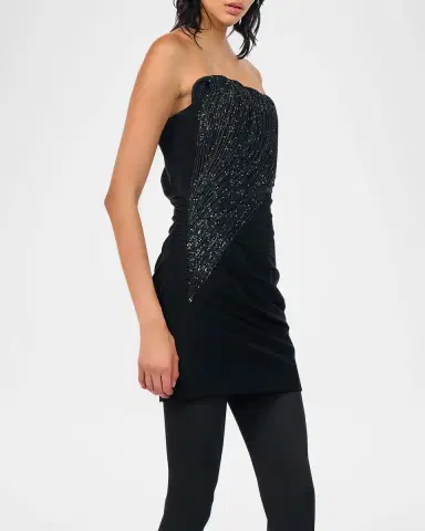 Gaurav Gupta Sequin Sculpted Strapless Mini Dress | Thumbnail 5 Gaurav Gupta Sequin Sculpted Strapless Mini Dress | Thumbnail 5