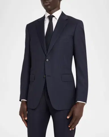 Canali Tonal Plaid Wool Single-Breasted Suit | Thumbnail 4 Canali Tonal Plaid Wool Single-Breasted Suit | Thumbnail 4