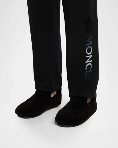 Moncler Men 's Snug Shearling Flats | Thumbnail 2 Moncler Men 's Snug Shearling Flats | Thumbnail 2