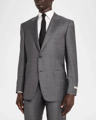 Canali Wool Single-Breasted Suit | Thumbnail 4 Canali Wool Single-Breasted Suit | Thumbnail 4