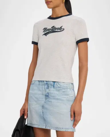 Rag & Bone New York Crewneck Ringer Tee | Thumbnail 4 Rag & Bone New York Crewneck Ringer Tee | Thumbnail 4