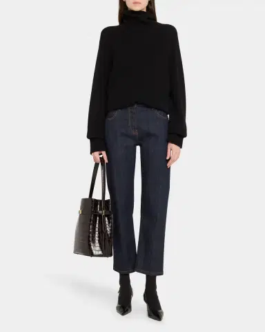 Toteme Belted Croc-Embossed Leather Bucket Bag | Thumbnail 5 Toteme Belted Croc-Embossed Leather Bucket Bag | Thumbnail 5