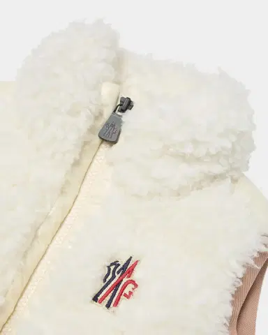 Moncler Grenoble Girl 's Teddy Fleece Down Vest, Size -14 | Thumbnail 3 Moncler Grenoble Girl 's Teddy Fleece Down Vest, Size -14 | Thumbnail 3