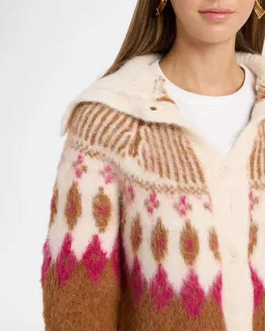 NAADAM Brushed Fair Isle Alpaca-Wool Cardigan | Thumbnail 5 NAADAM Brushed Fair Isle Alpaca-Wool Cardigan | Thumbnail 5
