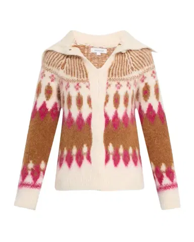 NAADAM Brushed Fair Isle Alpaca-Wool Cardigan | Thumbnail 1 NAADAM Brushed Fair Isle Alpaca-Wool Cardigan | Thumbnail 1