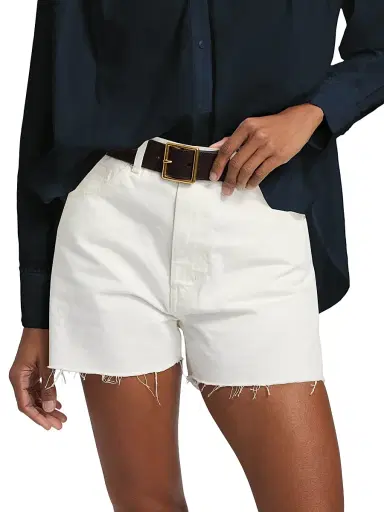 Nili Lotan Women's Cobain Denim Shorts - Cream - Size 29 | Thumbnail 3 Nili Lotan Women's Cobain Denim Shorts - Cream - Size 29 | Thumbnail 3