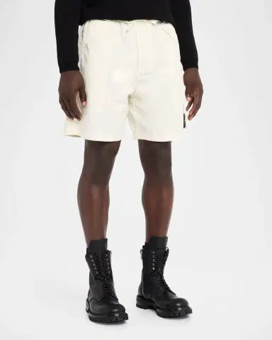 Stone Island Men 's Cotton Stretch-Drawstring Pull-On Shorts | Thumbnail 4 Stone Island Men 's Cotton Stretch-Drawstring Pull-On Shorts | Thumbnail 4