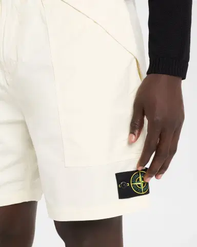 Stone Island Men 's Cotton Stretch-Drawstring Pull-On Shorts | Thumbnail 5 Stone Island Men 's Cotton Stretch-Drawstring Pull-On Shorts | Thumbnail 5