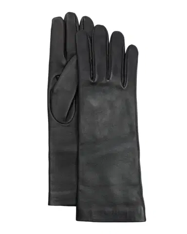 Saint Laurent Men 's Long Leather Gloves with Silk Lining | Thumbnail 1 Saint Laurent Men 's Long Leather Gloves with Silk Lining | Thumbnail 1