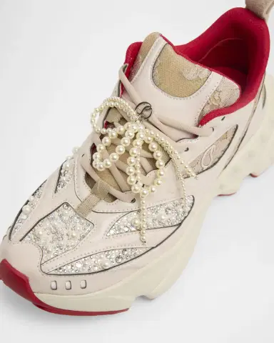 Christian Louboutin So Flo Perla Runner Sneakers | Thumbnail 3 Christian Louboutin So Flo Perla Runner Sneakers | Thumbnail 3