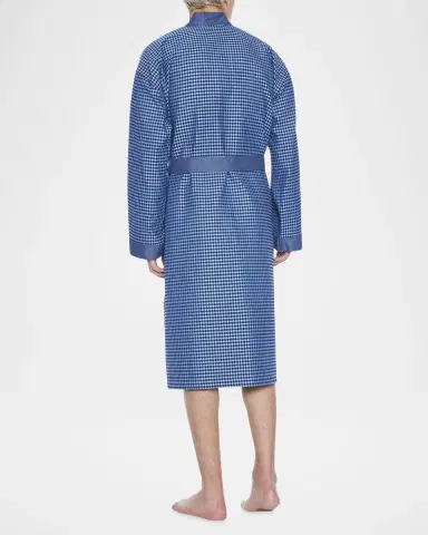 Majestic International Men's La Paz Woven Waffle Knit Robe | Thumbnail 2 Majestic International Men's La Paz Woven Waffle Knit Robe | Thumbnail 2