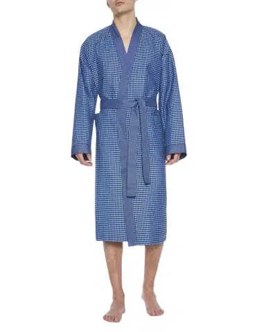 Majestic International Men's La Paz Woven Waffle Knit Robe | Thumbnail 1 Majestic International Men's La Paz Woven Waffle Knit Robe | Thumbnail 1