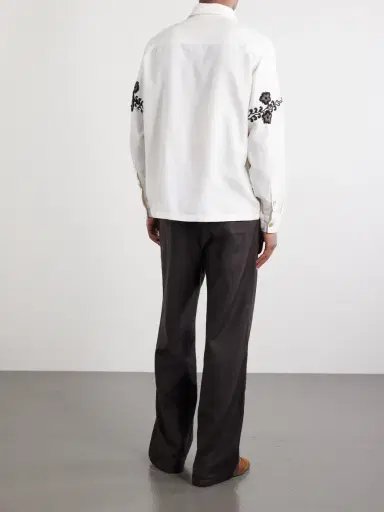 Kartik Research Bead-Embellished Embroidered Cotton-Poplin Shirt - Men | Thumbnail 4 Kartik Research Bead-Embellished Embroidered Cotton-Poplin Shirt - Men | Thumbnail 4