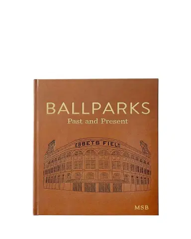 Graphic Image "Ballparks" Leather Bound Book | Thumbnail 1 Graphic Image "Ballparks" Leather Bound Book | Thumbnail 1