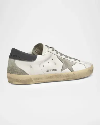 Golden Goose Men's Super-Star Leather and Suede Low-Top Sneakers | Thumbnail 2 Golden Goose Men's Super-Star Leather and Suede Low-Top Sneakers | Thumbnail 2