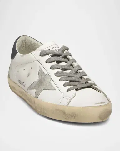 Golden Goose Men's Super-Star Leather and Suede Low-Top Sneakers | Thumbnail 3 Golden Goose Men's Super-Star Leather and Suede Low-Top Sneakers | Thumbnail 3