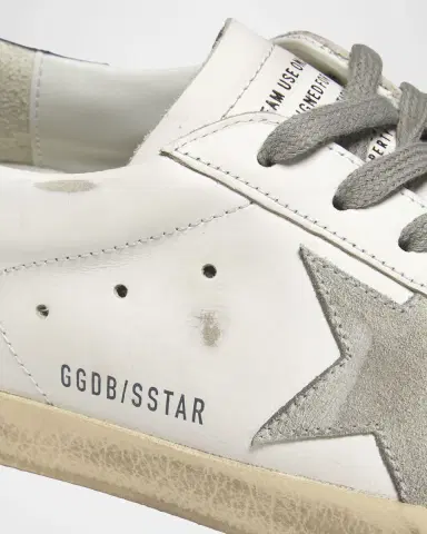 Golden Goose Men's Super-Star Leather and Suede Low-Top Sneakers | Thumbnail 4 Golden Goose Men's Super-Star Leather and Suede Low-Top Sneakers | Thumbnail 4