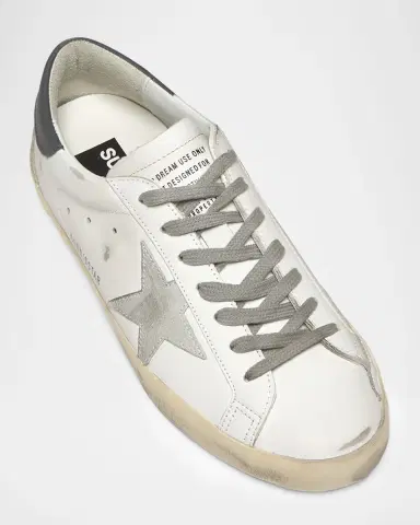 Golden Goose Men's Super-Star Leather and Suede Low-Top Sneakers | Thumbnail 5 Golden Goose Men's Super-Star Leather and Suede Low-Top Sneakers | Thumbnail 5