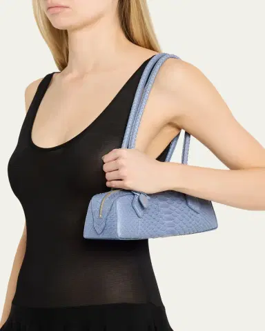 Alaïa Le Teckel Small Snakeskin Shoulder Bag | Thumbnail 2 Alaïa Le Teckel Small Snakeskin Shoulder Bag | Thumbnail 2