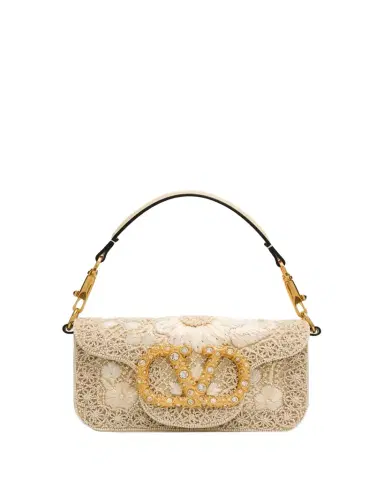 Valentino Garavani Loco Small Beaded Embroidered Moire Top-Handle Bag | Thumbnail 1 Valentino Garavani Loco Small Beaded Embroidered Moire Top-Handle Bag | Thumbnail 1