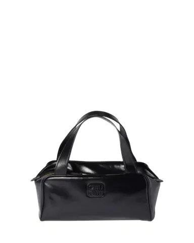 Miu Miu Bauletto Glossy Leather Top-Handle Bag | Thumbnail 1 Miu Miu Bauletto Glossy Leather Top-Handle Bag | Thumbnail 1