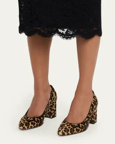 Aquatalia Peony 75mm Leopard-Print Calfhair Pumps | Thumbnail 2 Aquatalia Peony 75mm Leopard-Print Calfhair Pumps | Thumbnail 2